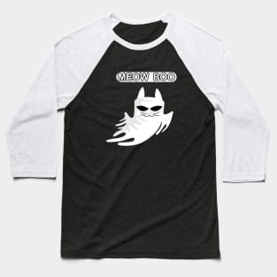 Meow Boo Baseball T-Shirt